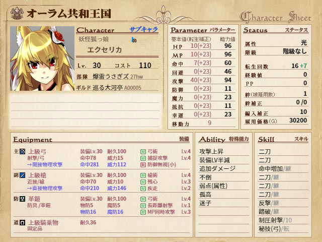 24期ラストステータス